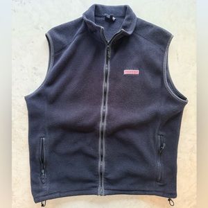 Men’s Vineyard Vine Navy Harbor Fleece Vest, Medium